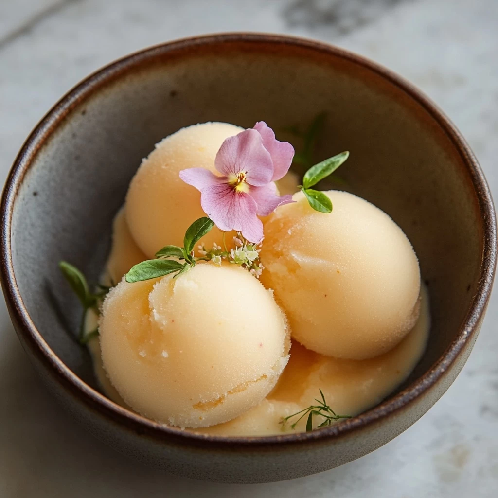 Lychee & Nectarine Sorbet