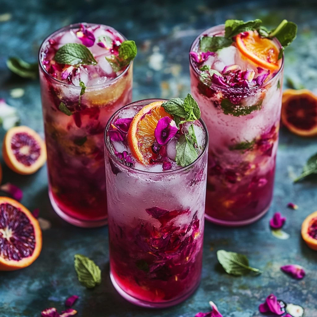 Hibiscus-Rose Iced Tea