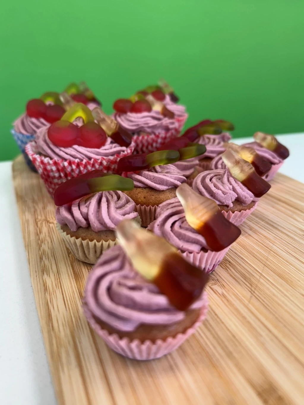 cherry cola cupcakes